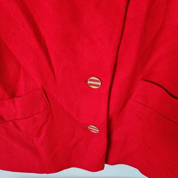 Fleurette Cashmere Coat Women's Size Large Red - Picture 7 of 13